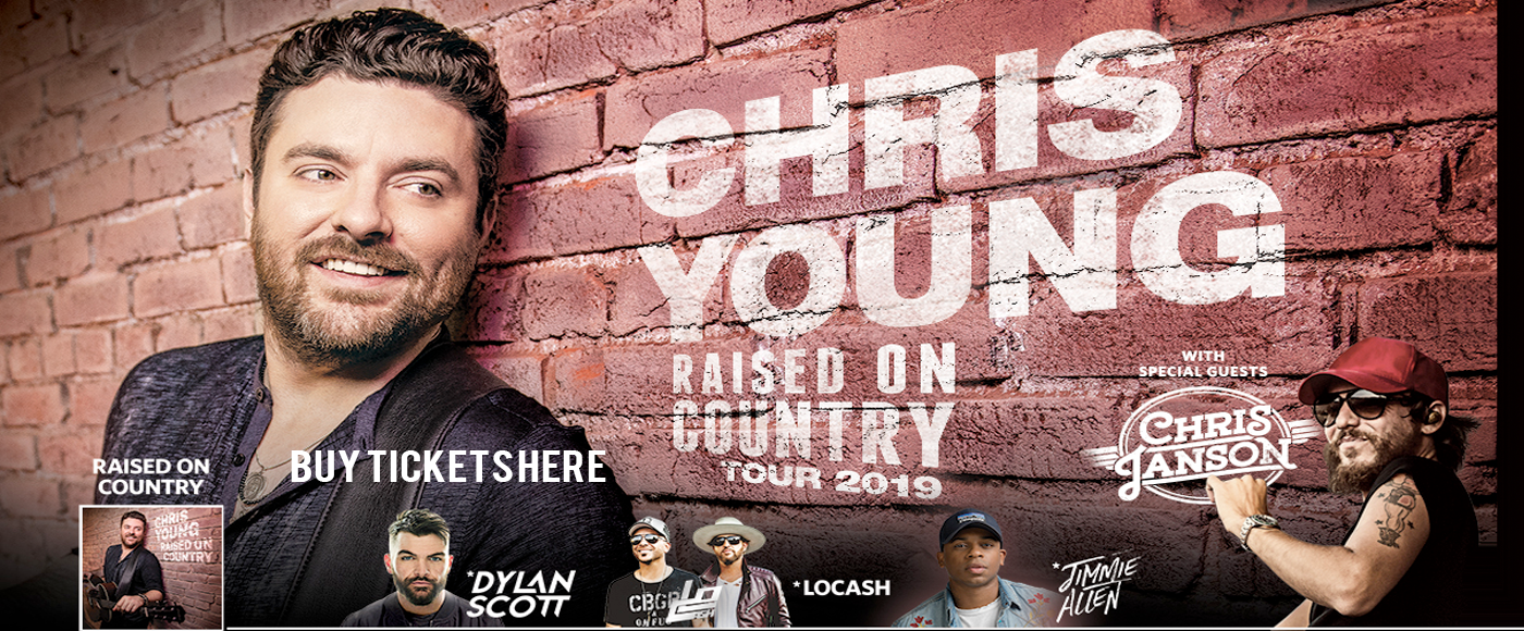 Chris Young Tickets 17th August MGM Grand Garden Arena in Las Vegas